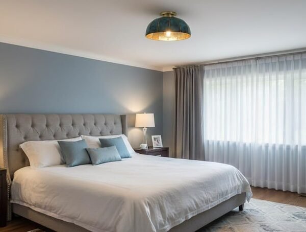 Verdigris Flush Mount Ceiling Light