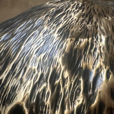 Textured Brass Dome Pendant