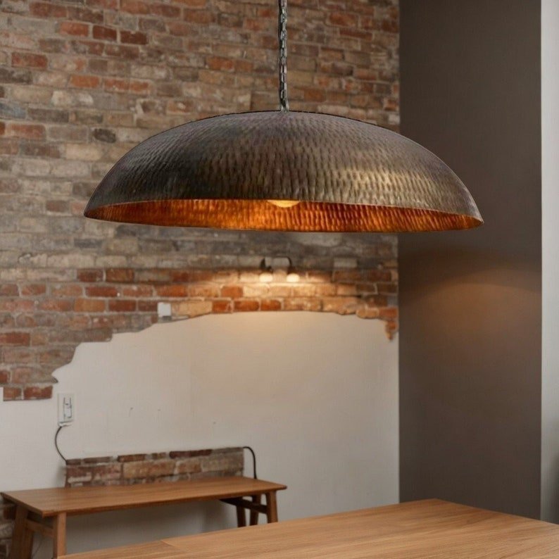 Rustic Dome Statement Light