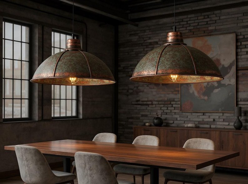 brass14 (1) Moroccan Patina Brass Dome Pendant