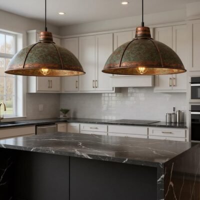 brass14 (5) Moroccan Patina Brass Dome Pendant