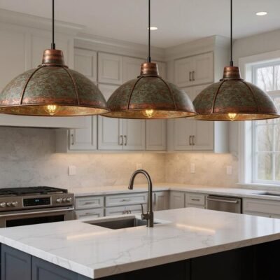 brass14 (6) Moroccan Patina Brass Dome Pendant