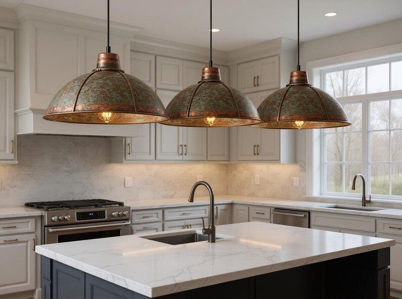 brass14 (6) Moroccan Patina Brass Dome Pendant