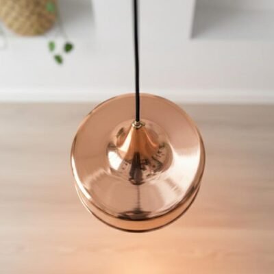 Sleek Polished Copper Pendant