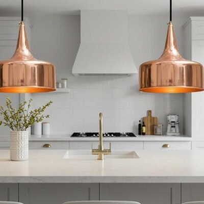 Sleek Polished Copper Pendant
