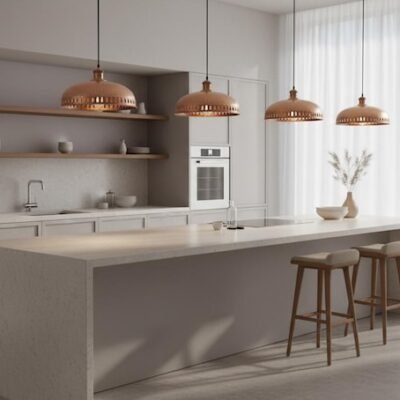 brass18 (4) Hammered Copper Crown Pendant