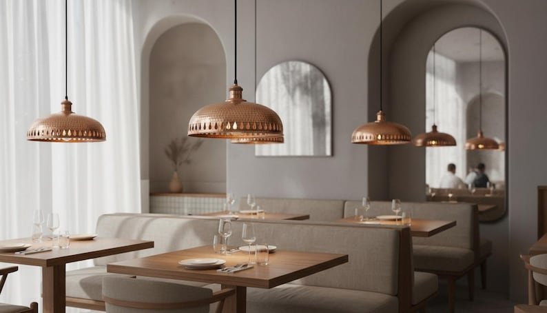 brass18 (5) Hammered Copper Crown Pendant