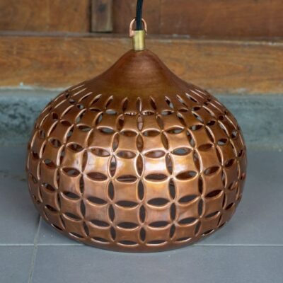 Moroccan Patina Brass Pendant Light