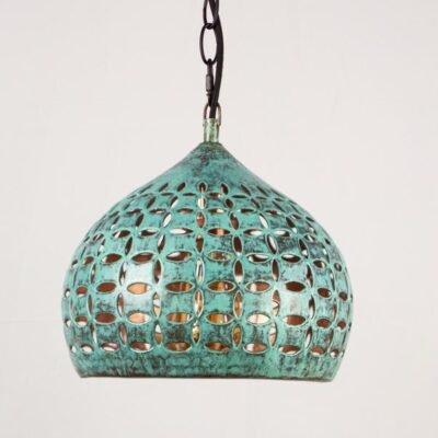 Moroccan Patina Brass Pendant Light
