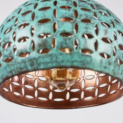 Moroccan Patina Brass Pendant Light