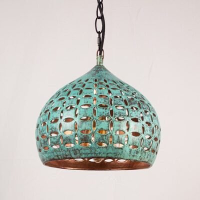 Moroccan Patina Brass Pendant Light