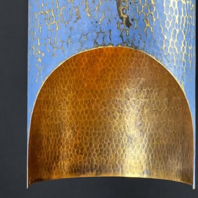 brass2 (9) Blue Patina Copper Pendant Light