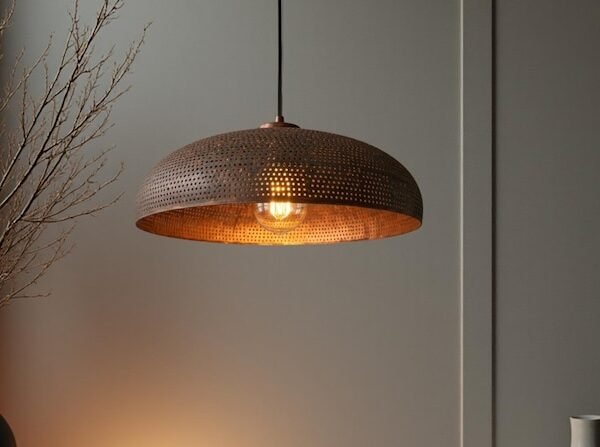 brass20 (6) Trio Hammered Copper Pendants