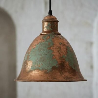 brass3 (1) Rustic Copper Dome Ceiling Light