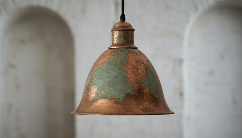 brass3 (1) Rustic Copper Dome Ceiling Light