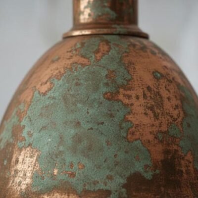 brass3 (2) Rustic Copper Dome Ceiling Light