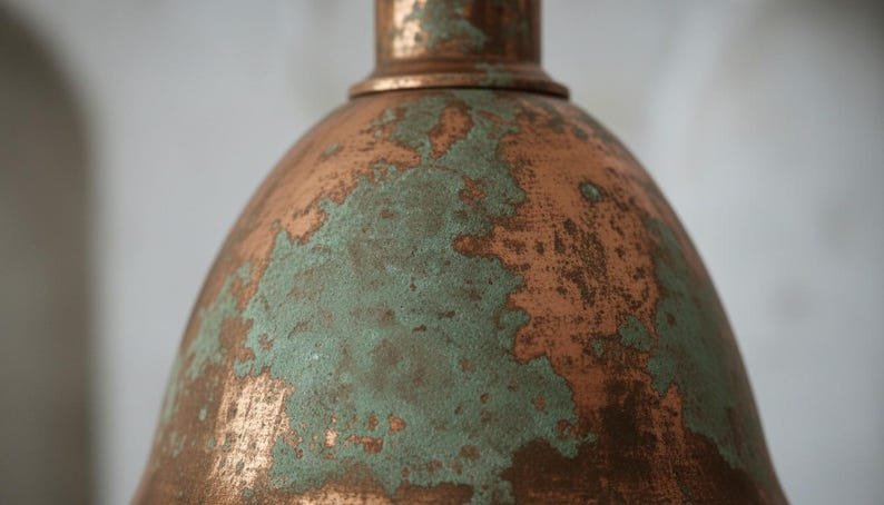 brass3 (2) Rustic Copper Dome Ceiling Light