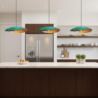 Verdigris Dome Pendant Light