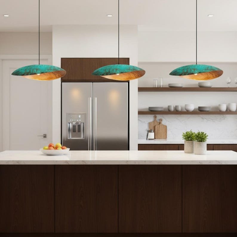 Verdigris Dome Pendant Light