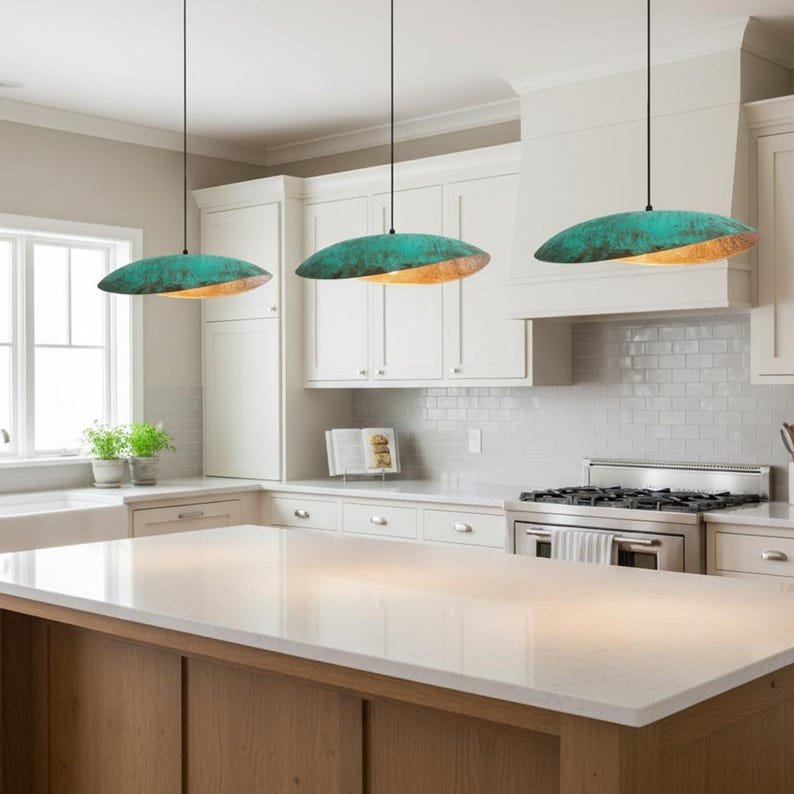 Verdigris Dome Pendant Light