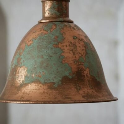 brass3 (4) Rustic Copper Dome Ceiling Light