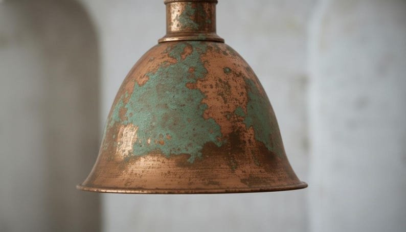 brass3 (4) Rustic Copper Dome Ceiling Light