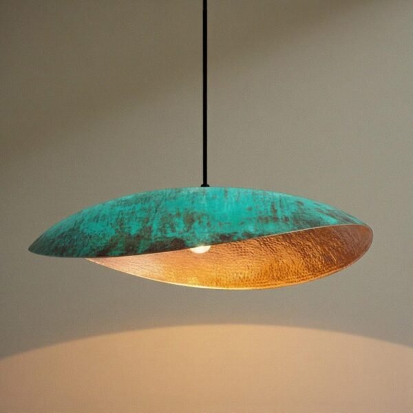 brass3 (4) Verdigris Dome Pendant Light