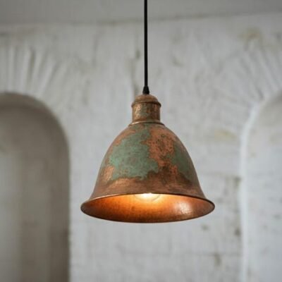 brass3 (6) Rustic Copper Dome Ceiling Light