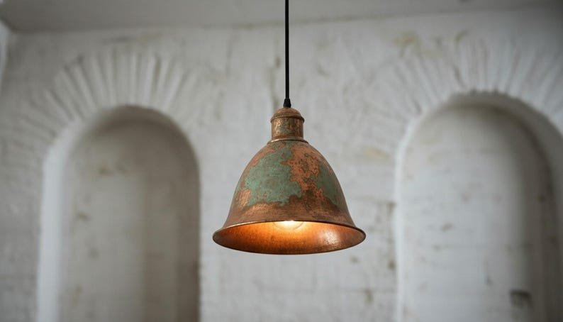 brass3 (6) Rustic Copper Dome Ceiling Light