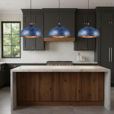 brass5 (2) Sapphire Patina Brass Hanging Light