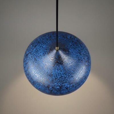 brass5 (3) Sapphire Patina Brass Hanging Light