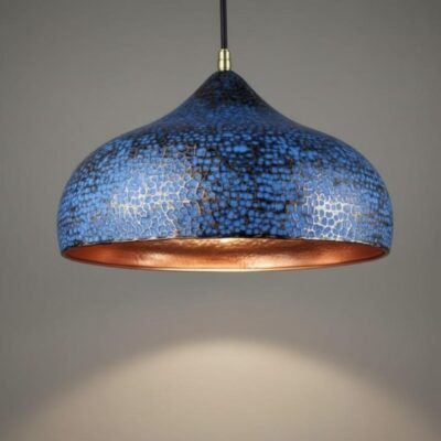 brass5 (4) Sapphire Patina Brass Hanging Light