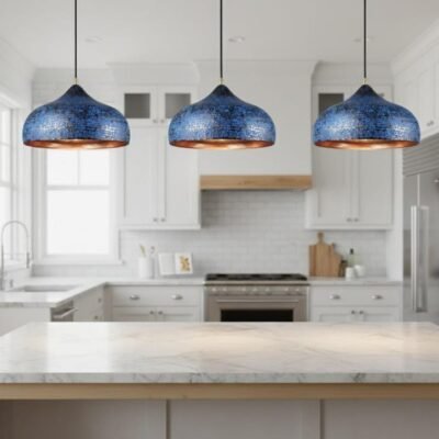 brass5 (6) Sapphire Patina Brass Hanging Light