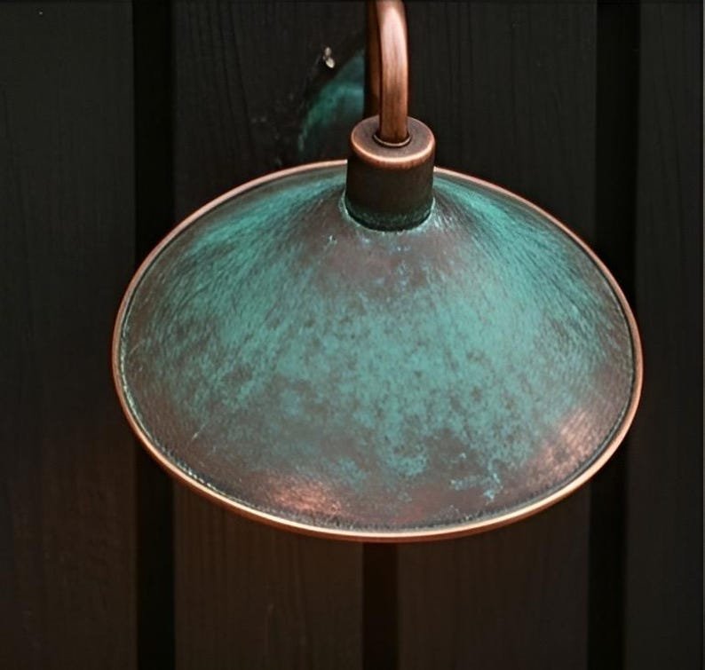 brass5 (8) Verdigris Outdoor Wall Sconce