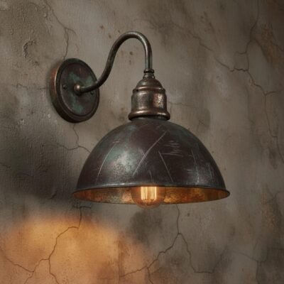 Vintage Verdigris Wall Sconce