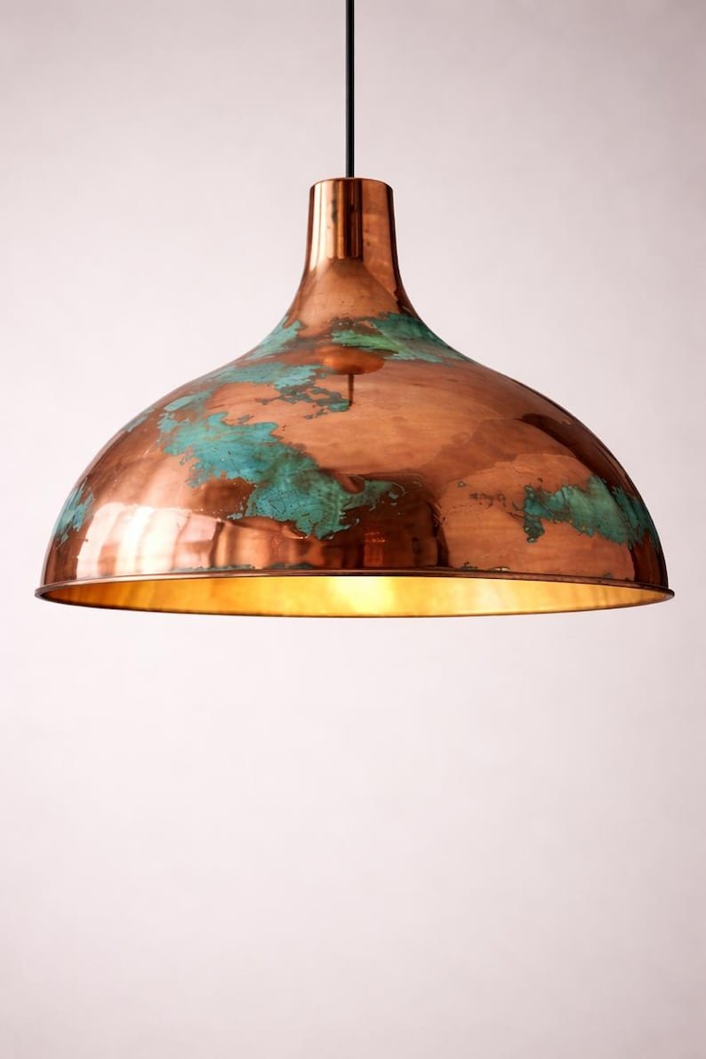 il_794xN.7525693184_jvpj Verdigris Copper Dome Pendant Light