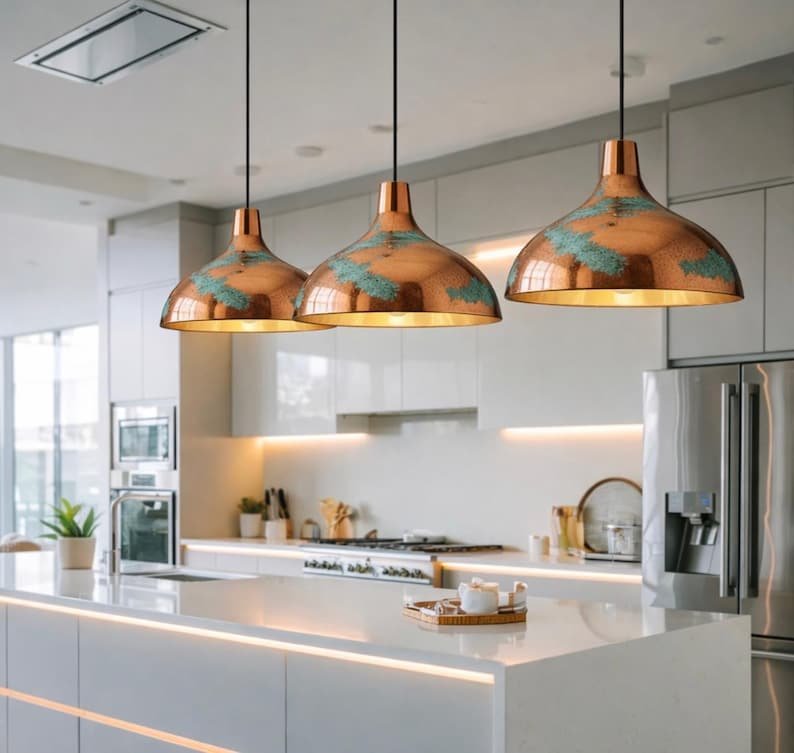 il_794xN.7525693210_r4r9 Verdigris Copper Dome Pendant Light