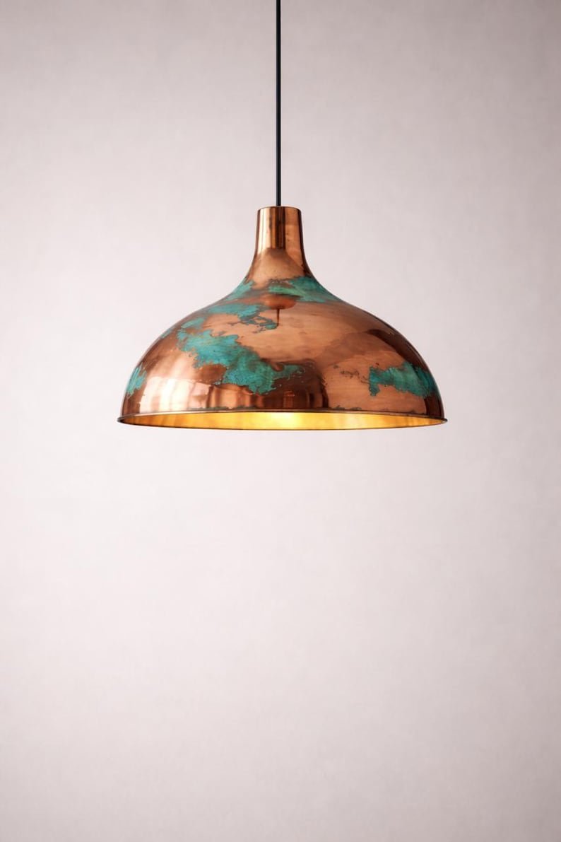 il_794xN.7573635529_e44k Verdigris Copper Dome Pendant Light