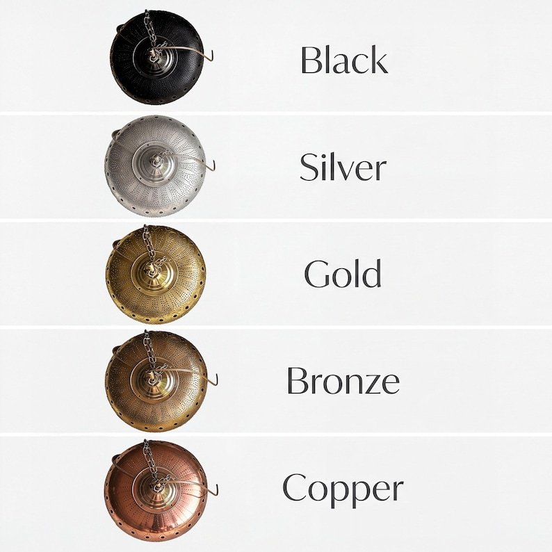 Moroccan Hand-Hammered Brass Globe Pendant Light