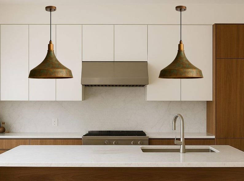 marocin 2 (4) Moroccan Patina Brass Dome Pendant Light