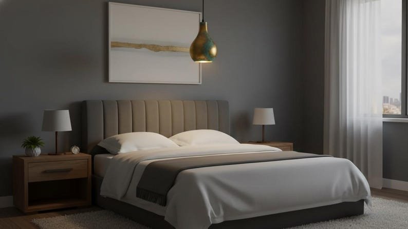 Gold & Verdigris Teardrop Pendant Light