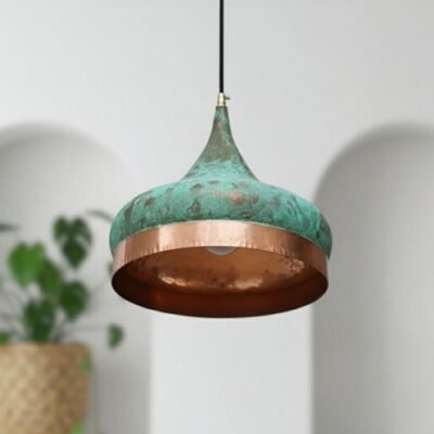 barss13 (1) Verdigris Patina Pendant Light