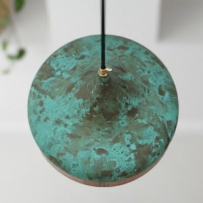 barss13 (2) Verdigris Patina Pendant Light