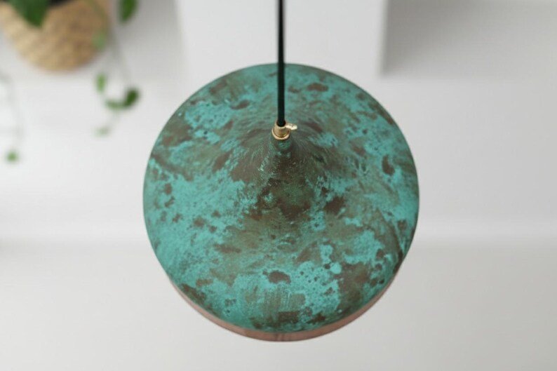 barss13 (2) Verdigris Patina Pendant Light