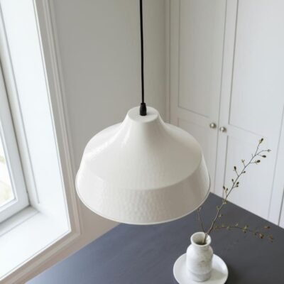 brass1 (8) White & Copper Hammered Dome Pendant Light