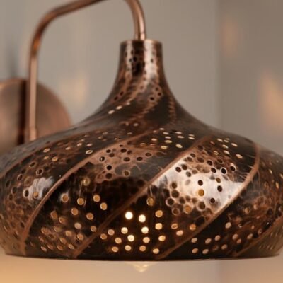 Perforated Copper Wall Sconce