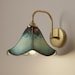 Double Shade Verdigris Brass Wall Sconce