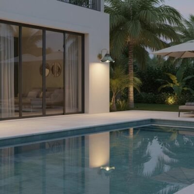 Double Shade Verdigris Brass Wall Sconce