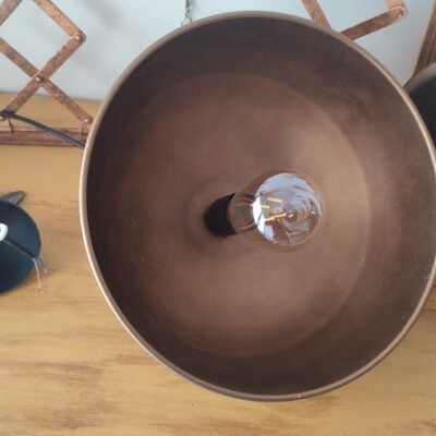 Golden Hammered Brass Pendant