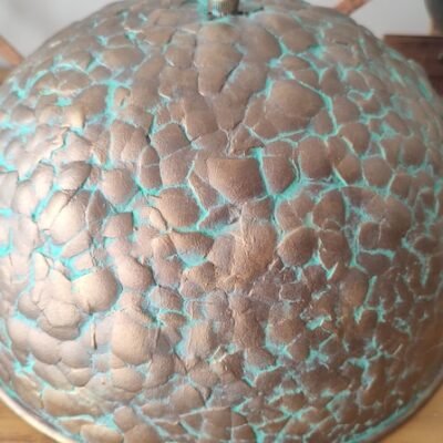 Golden Hammered Brass Pendant